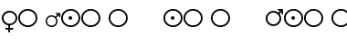 Download Female and Male Symbols Regular Font Title Preview