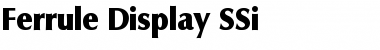 Download Ferrule Display SSi Regular Font Title Preview
