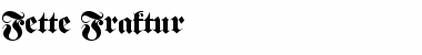 Download Fette Fraktur Regular Font Title Preview