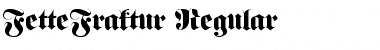 Download FetteFraktur Regular Font Title Preview