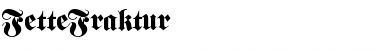 Download FetteFraktur Regular Font Title Preview