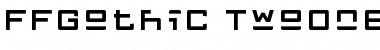 Download FFGothic TwoOne Font Title Preview