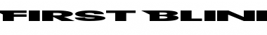 Download First Blind Regular Font Title Preview
