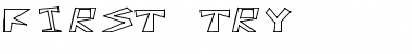 Download First Try Regular Font Title Preview