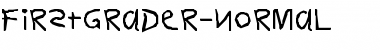 Download FirstGrader-Normal  Font Title Preview
