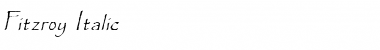 Download Fitzroy Italic Font Title Preview
