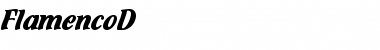 Download FlamencoD Regular Font Title Preview