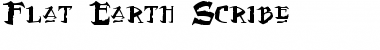 Download Flat Earth Scribe Regular Font Title Preview