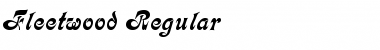 Download Fleetwood Regular Font Title Preview