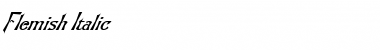 Download Flemish Italic Font Title Preview