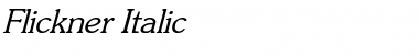 Download Flickner Italic Font Title Preview