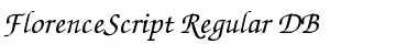 Download FlorenceScript DB Regular Font Title Preview