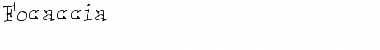 Download Focaccia Regular Font Title Preview