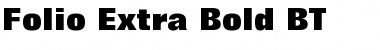 Download Folio Extra Bold Font Title Preview