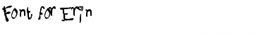 Download Font for Erin Regular Font Title Preview
