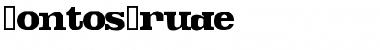 Download FontosCrude Regular Font Title Preview