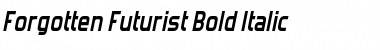 Download Forgotten Futurist Bold Italic Font Title Preview