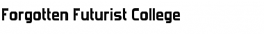 Download Forgotten Futurist College Regular Font Title Preview