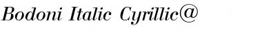 Download Bodoni Italic Cyrillic@ Font