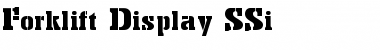 Download Forklift Display SSi Regular Font Title Preview