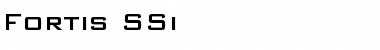 Download Fortis SSi Regular Font Title Preview