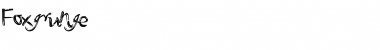 Download Foxgrunge Regular Font Title Preview
