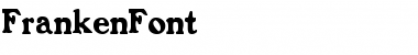 Download FrankenFont Regular Font Title Preview