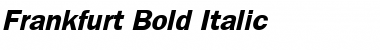 Download Frankfurt Bold Italic Font Title Preview