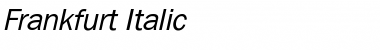Download Frankfurt Italic Font Title Preview