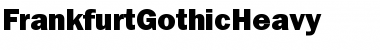 Download FrankfurtGothicHeavy Regular Font Title Preview