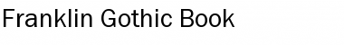 Download Franklin Gothic Book Regular Font Title Preview