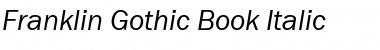 Download Franklin Gothic Book Italic Font Title Preview