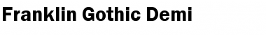 Download Franklin Gothic Demi Regular Font Title Preview