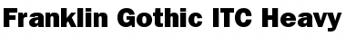Download FrnkGothITC Hv BT Heavy Font Title Preview