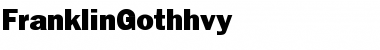 Download FranklinGothhvy Regular Font Title Preview