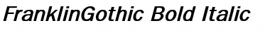 Download FranklinGothic Bold Italic Font Title Preview