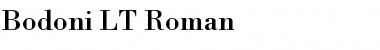 Download Bodoni LT Regular Font Title Preview
