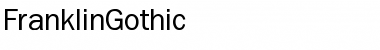 Download FranklinGothic Regular Font Title Preview
