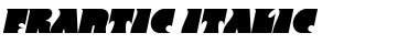 Download Frantic Italic Font Title Preview