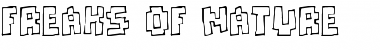 Download Freaks of Nature Regular Font Title Preview
