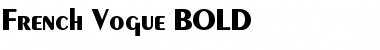 Download French Vogue BOLD Font Title Preview