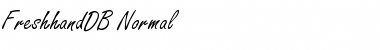Download FreshhandDB Normal Font Title Preview