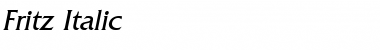 Download Fritz Italic Font Title Preview