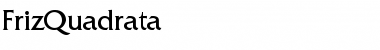 Download FrizQuadrata Regular Font Title Preview