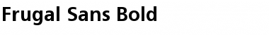 Download Frugal Sans Bold Font Title Preview