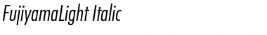 Download FujiyamaLight Italic Font Title Preview
