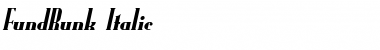 Download FundRunk Italic Font Title Preview