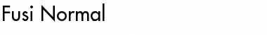 Download Fusi Normal Font Title Preview