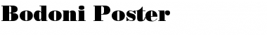 Download Bodoni Poster Regular Font Title Preview