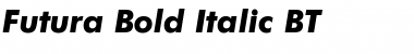 Download Futura Md BT Bold Italic Font